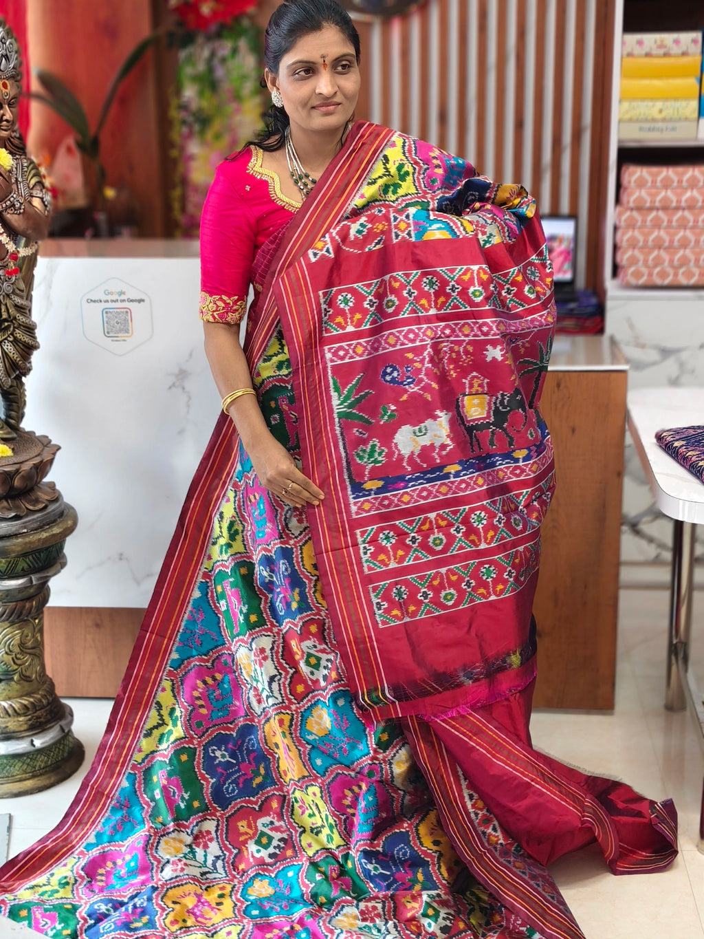 Pochampally spacial pure Madtasu pattu design saree