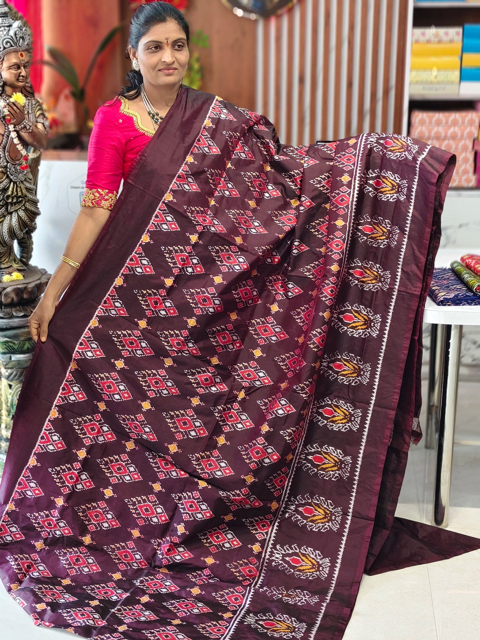 Pochampally pure Combodian pattu saree