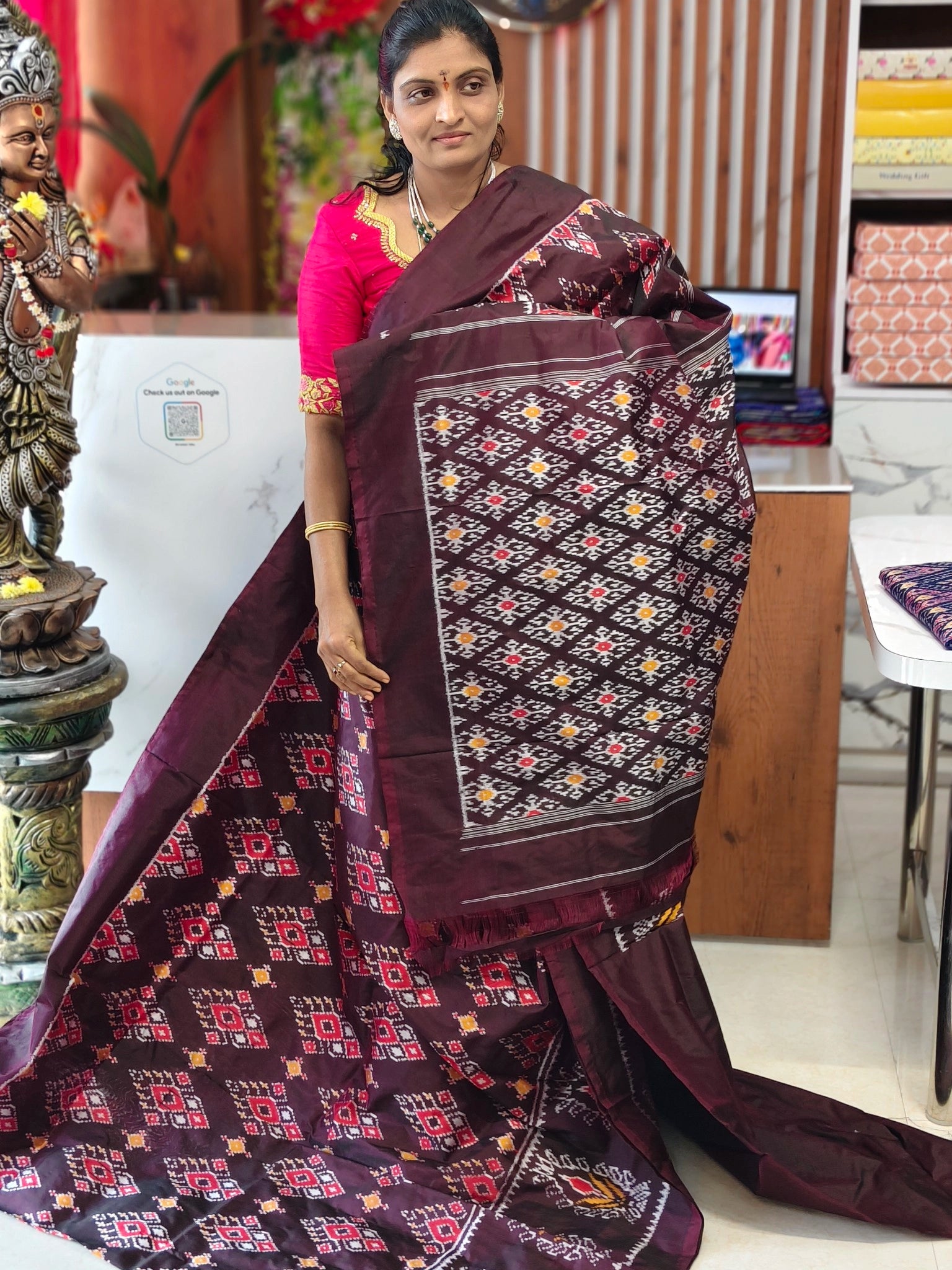 Pochampally pure Combodian pattu saree