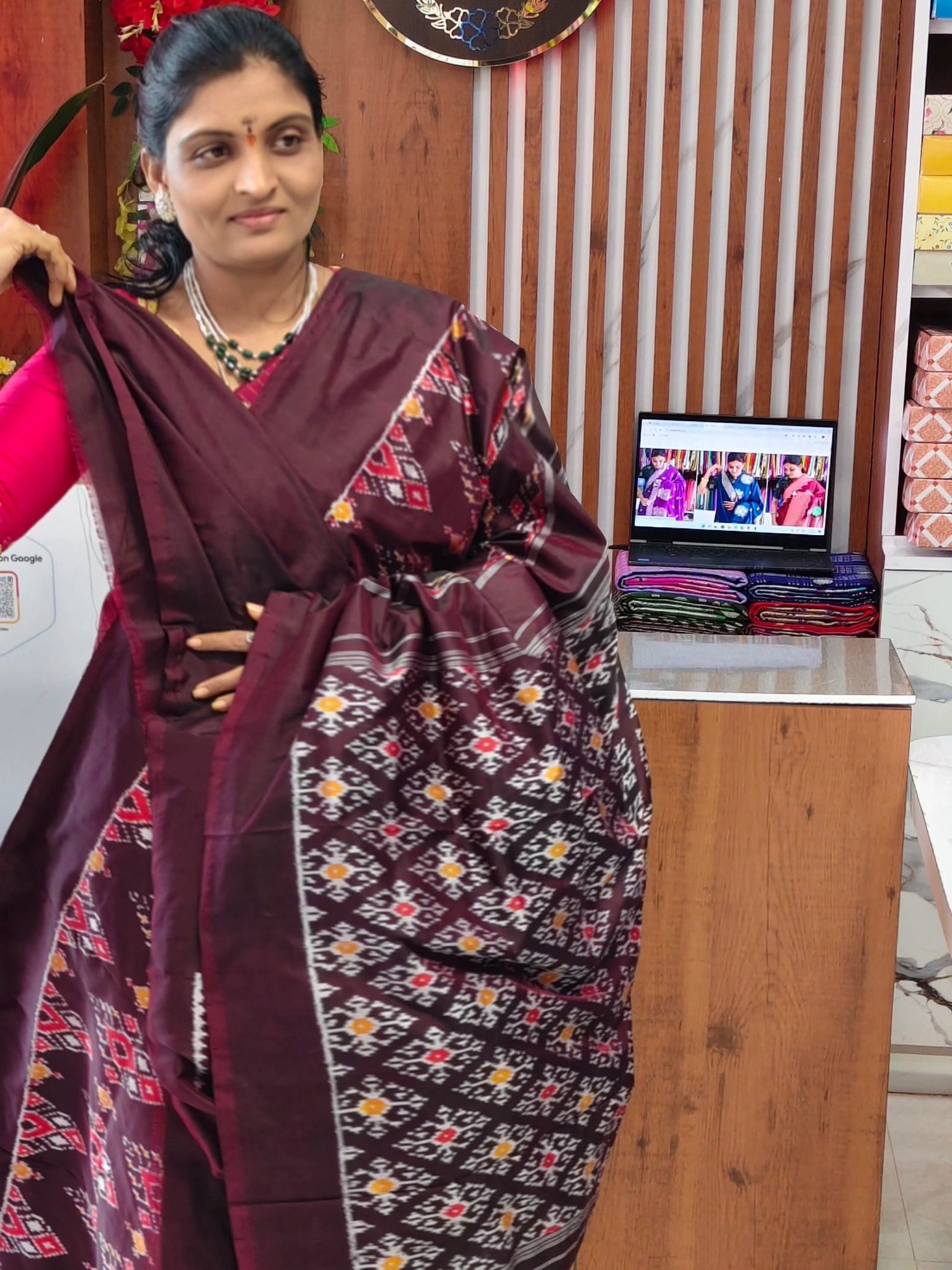 Pochampally pure Combodian pattu saree