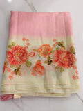 Chinon digital border saree