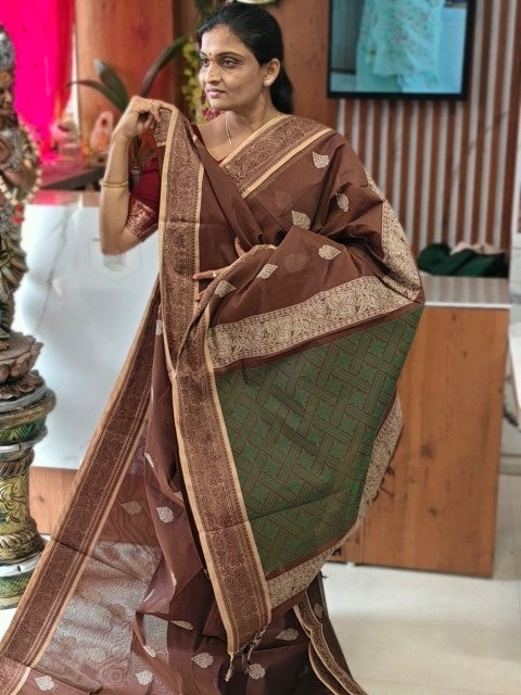 Kanchi Cotton saree