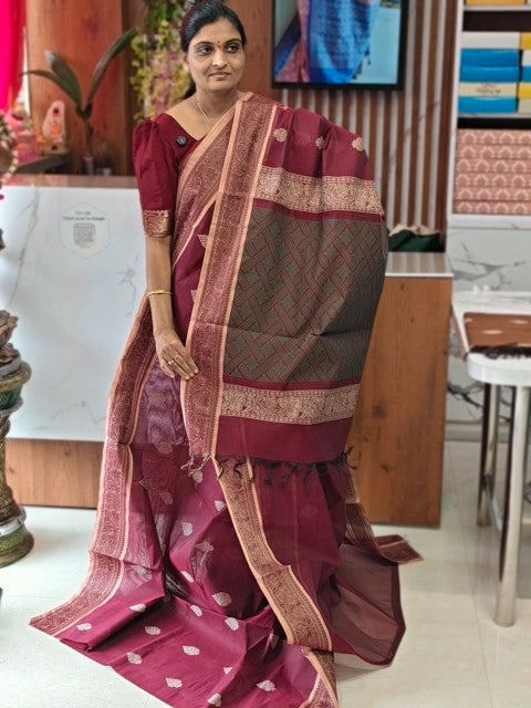 Kanchi Cotton saree