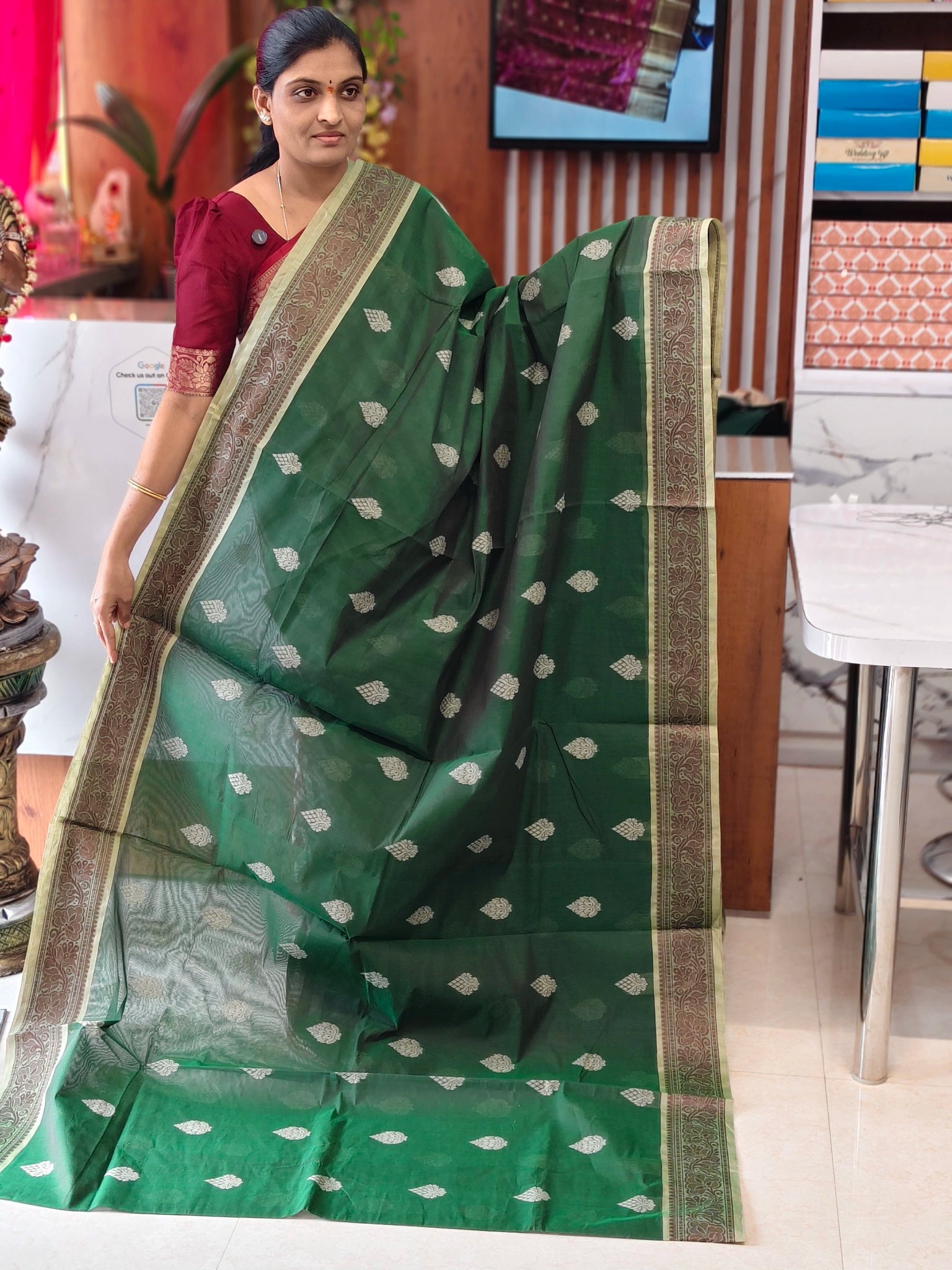 Kanchi Cotton saree