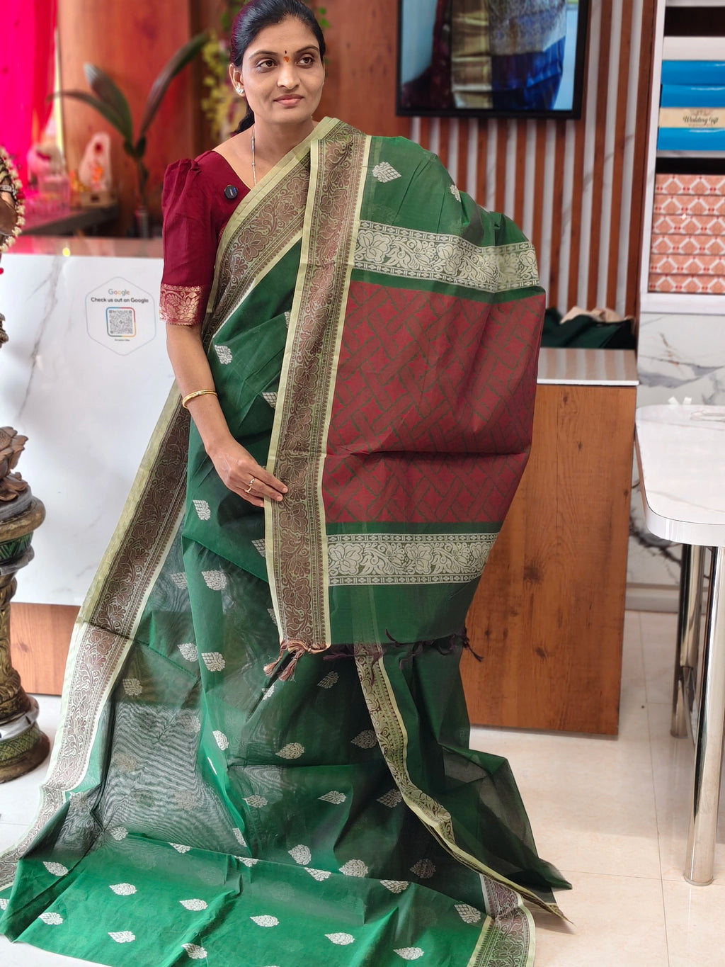 Kanchi Cotton saree
