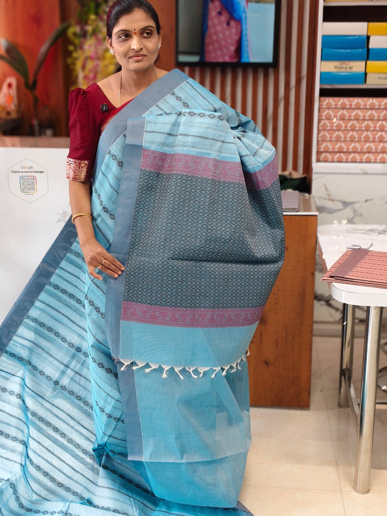 Kanchi Cotton saree