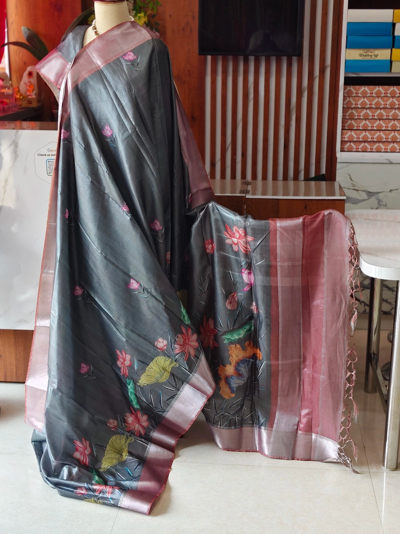 Digital Mangalagiri saree