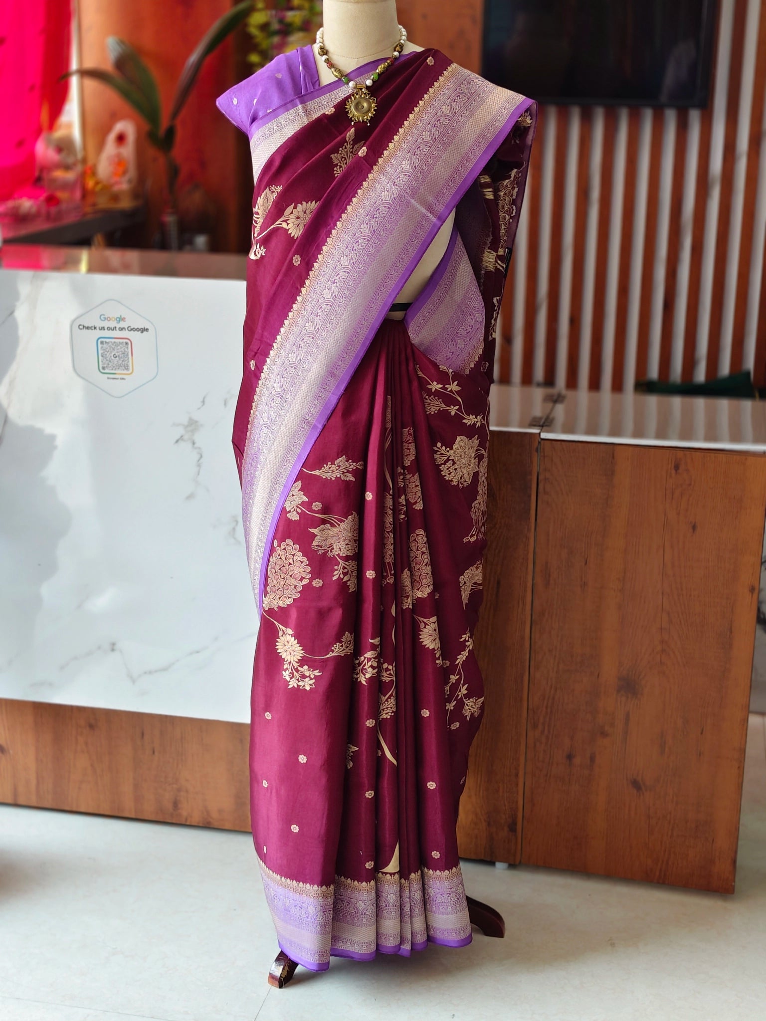 Tussar georgette saree