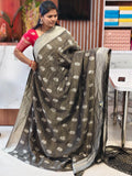 Crush georgette saree