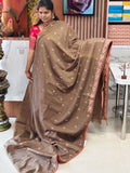 Tussar Embroidery saree