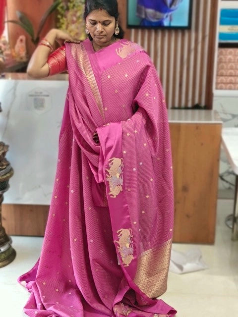 Banarasi checks saree