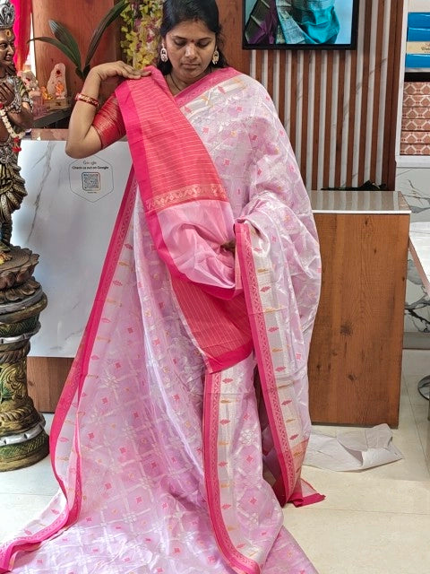 Kora Banarasi saree