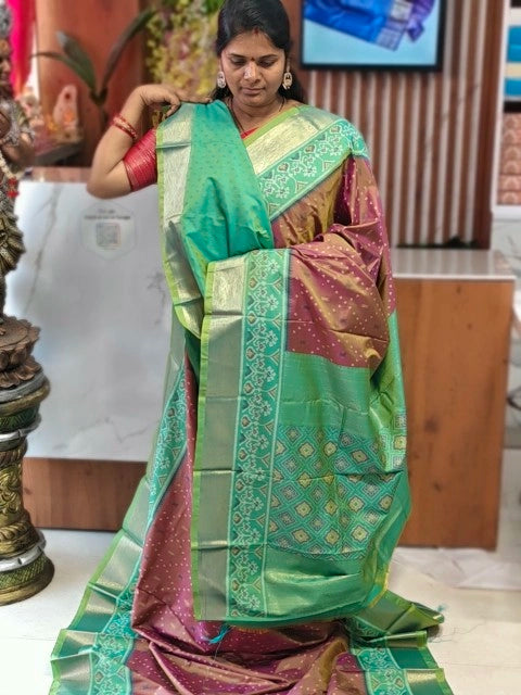 Tussar Patola saree