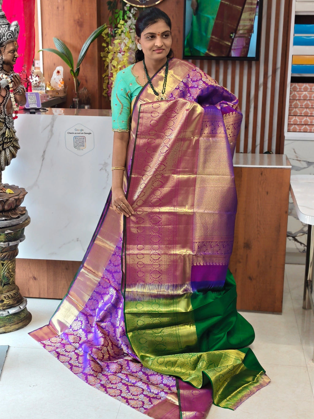 Pure kanchi pattu saree (silk mark certified)