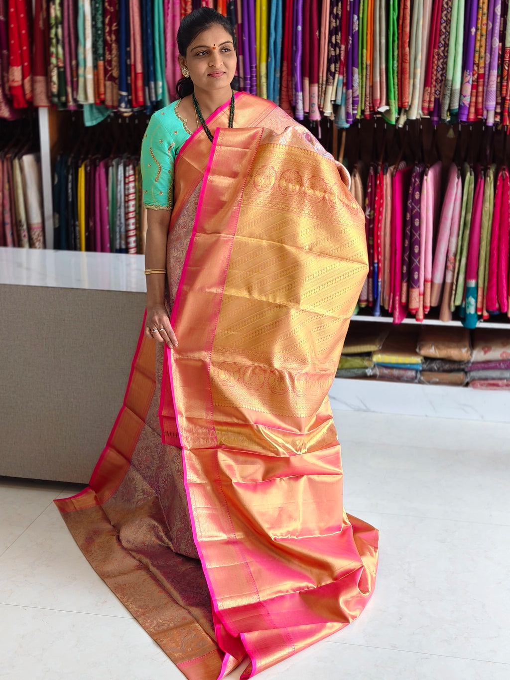 Pure kanchi pattu saree (silk mark certified)