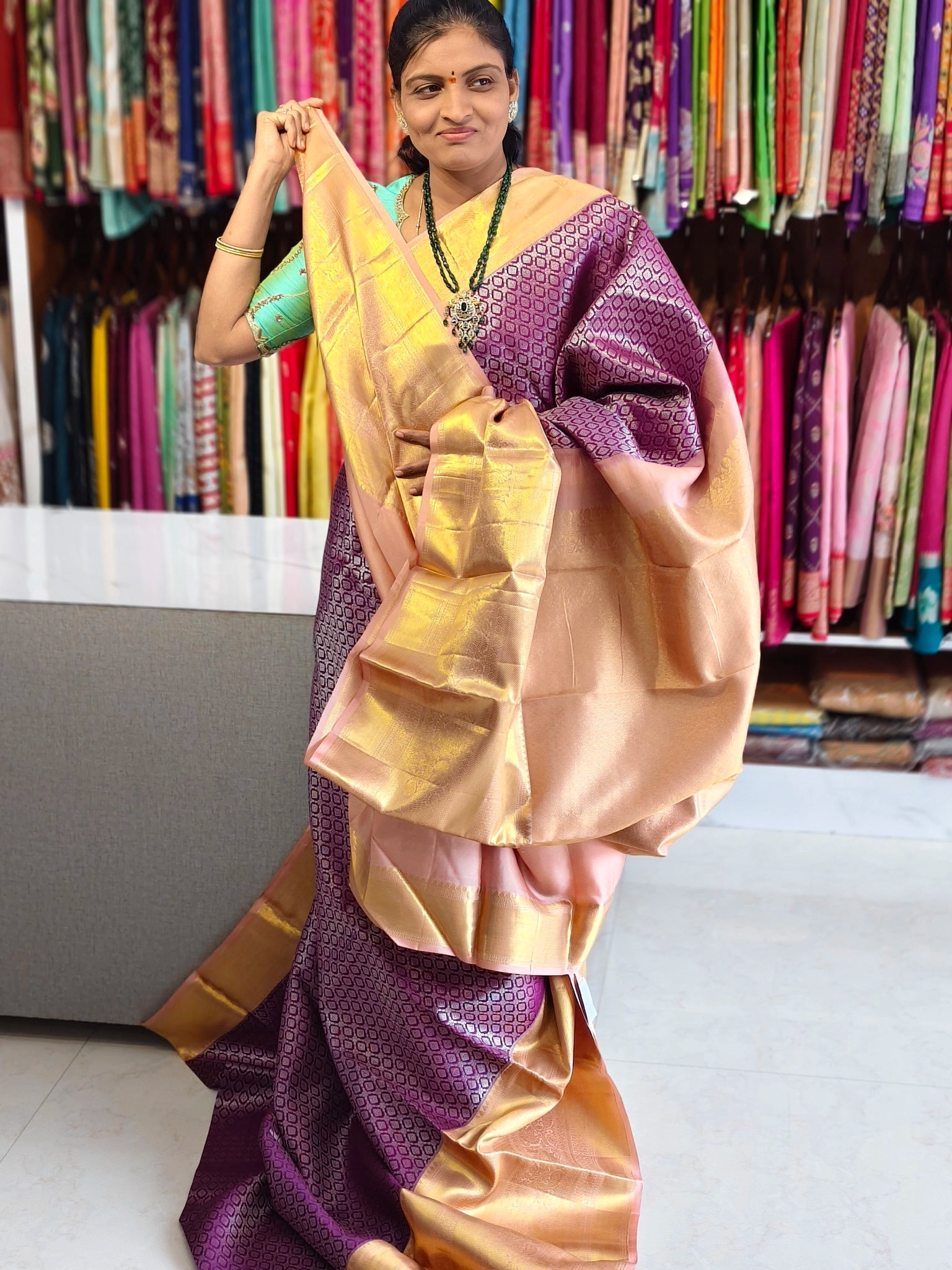 Pure kanchi pattu (silk mark certified)