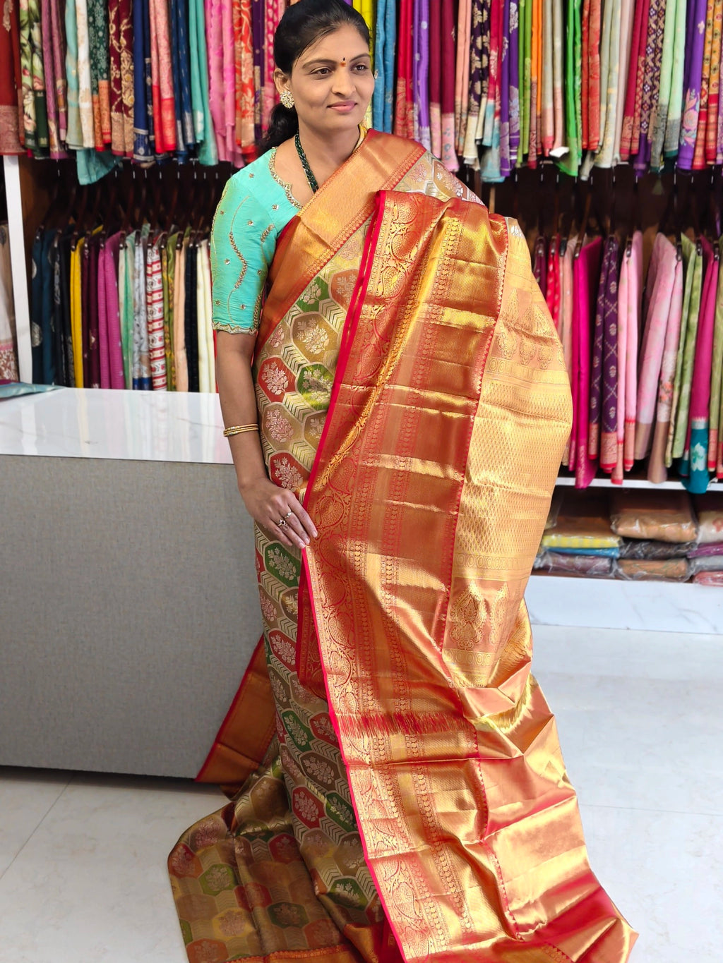 Pure kanchi pattu (silk mark certified)