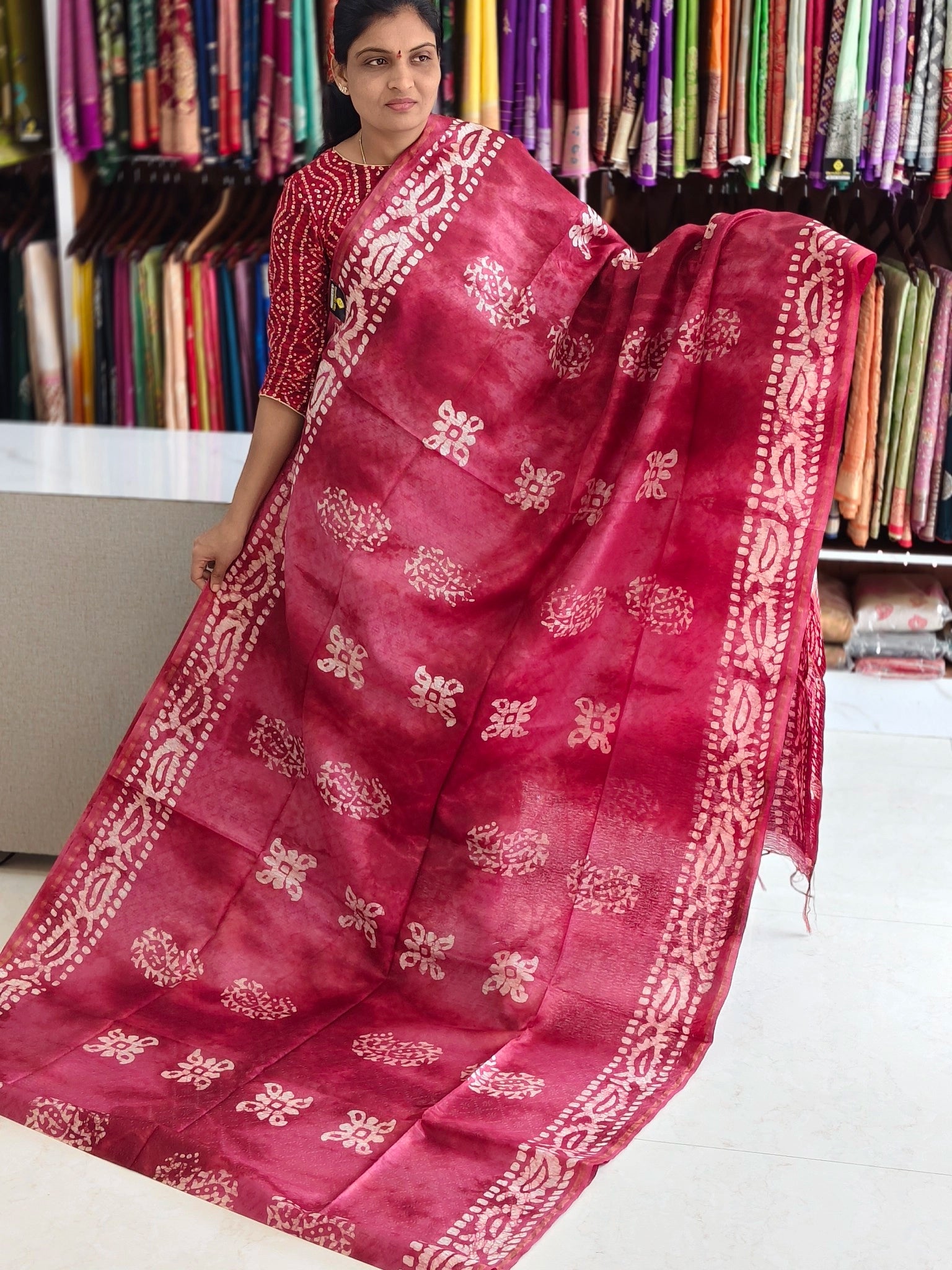 Bothic print saree