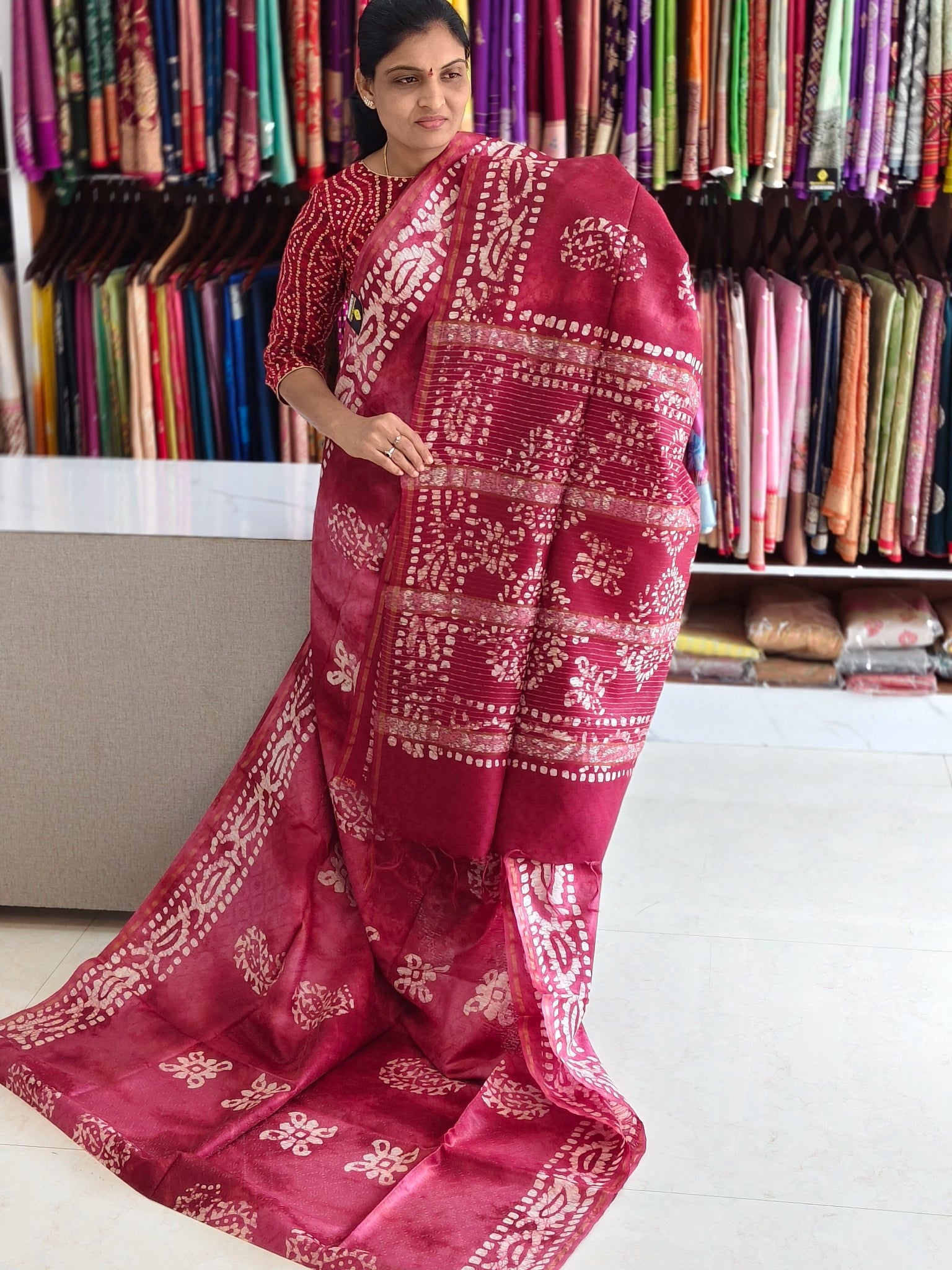 Bothic print saree