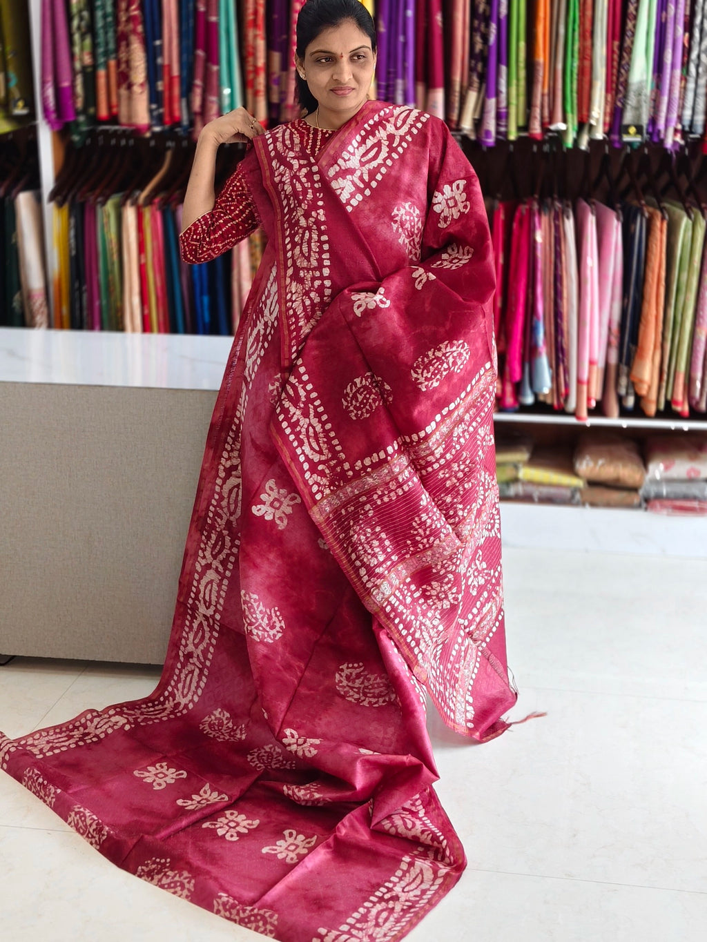 Bothic print saree