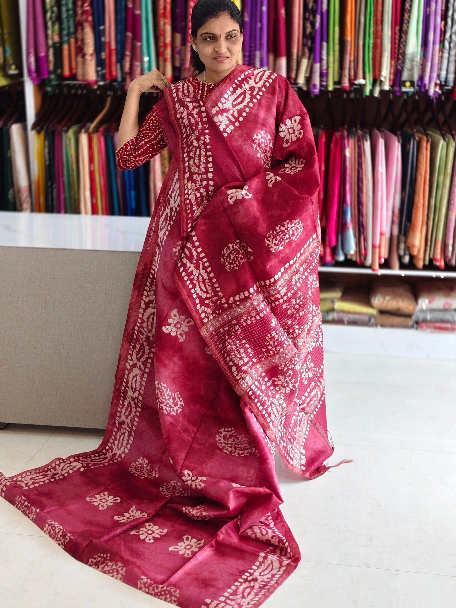 Bothic print saree