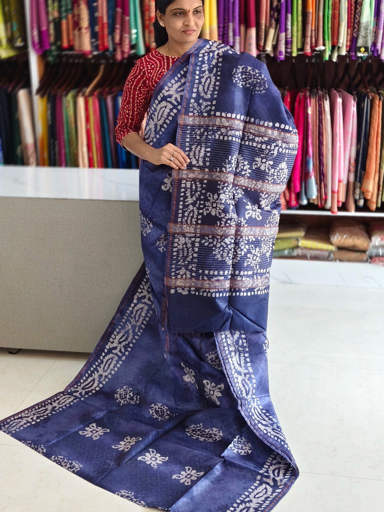Bothic print saree