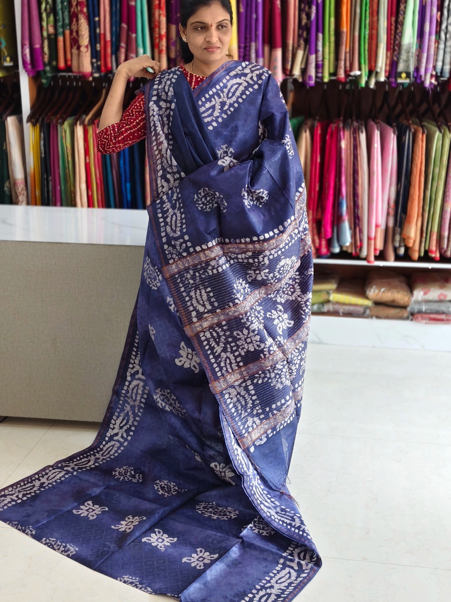 Bothic print saree