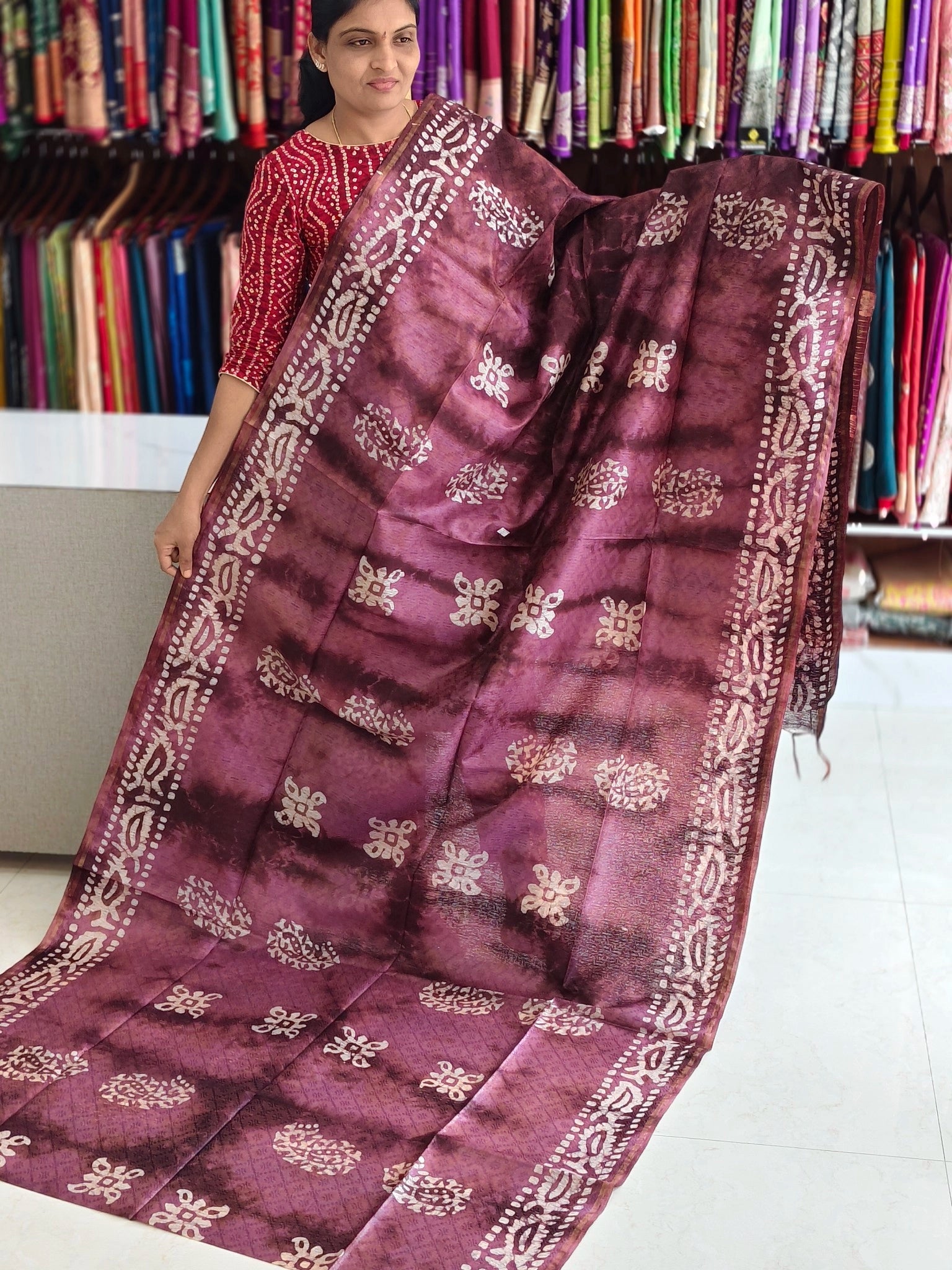 Bothic print saree