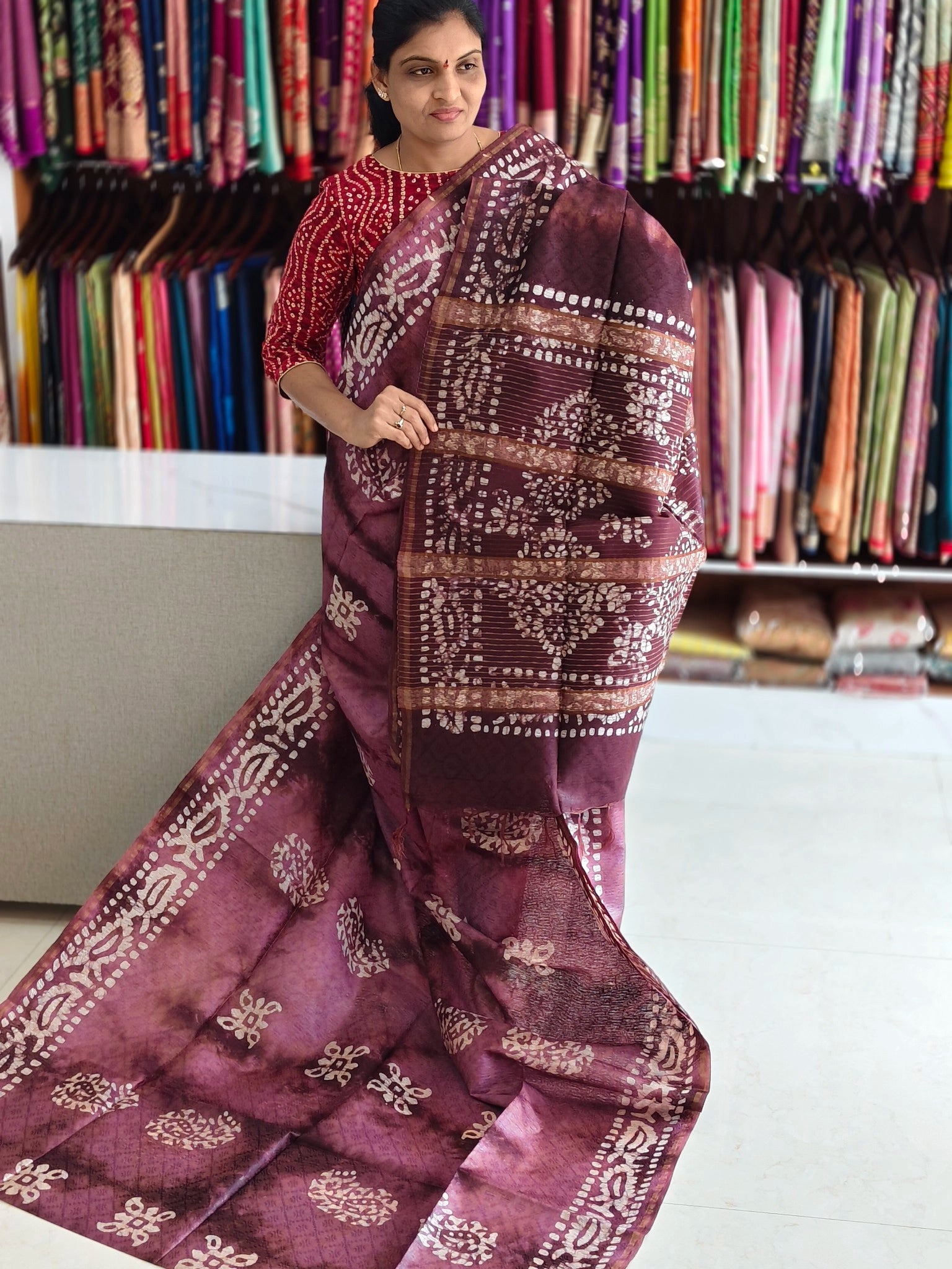 Bothic print saree
