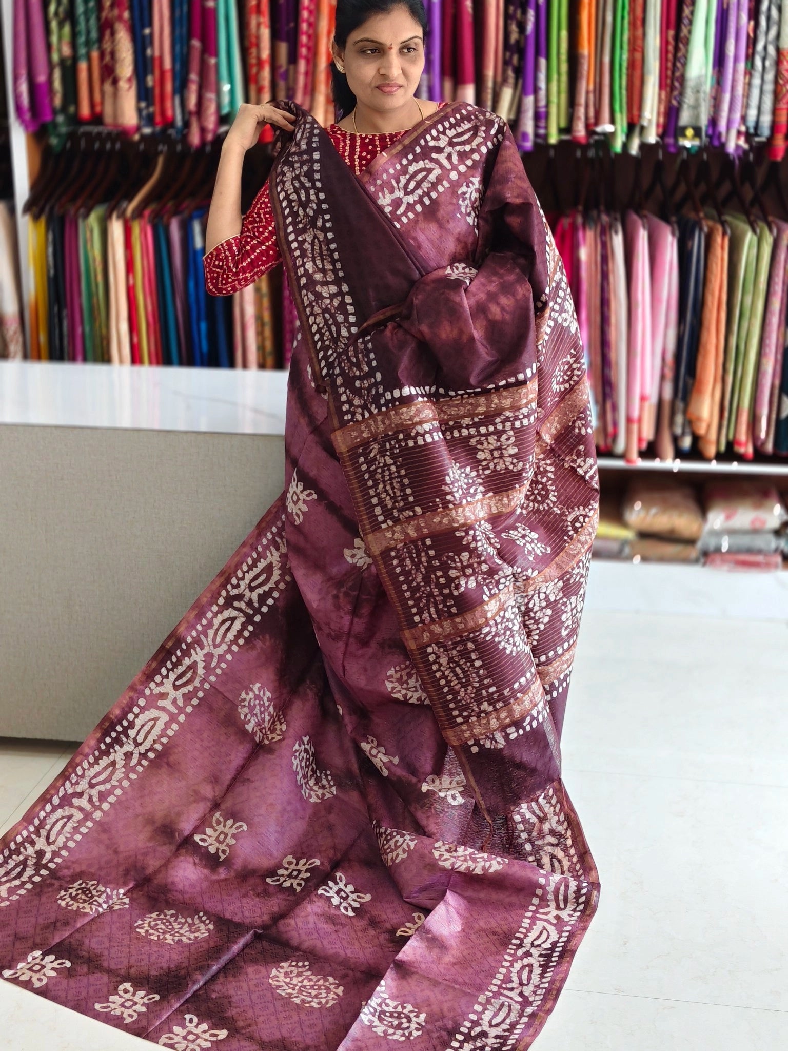 Bothic print saree