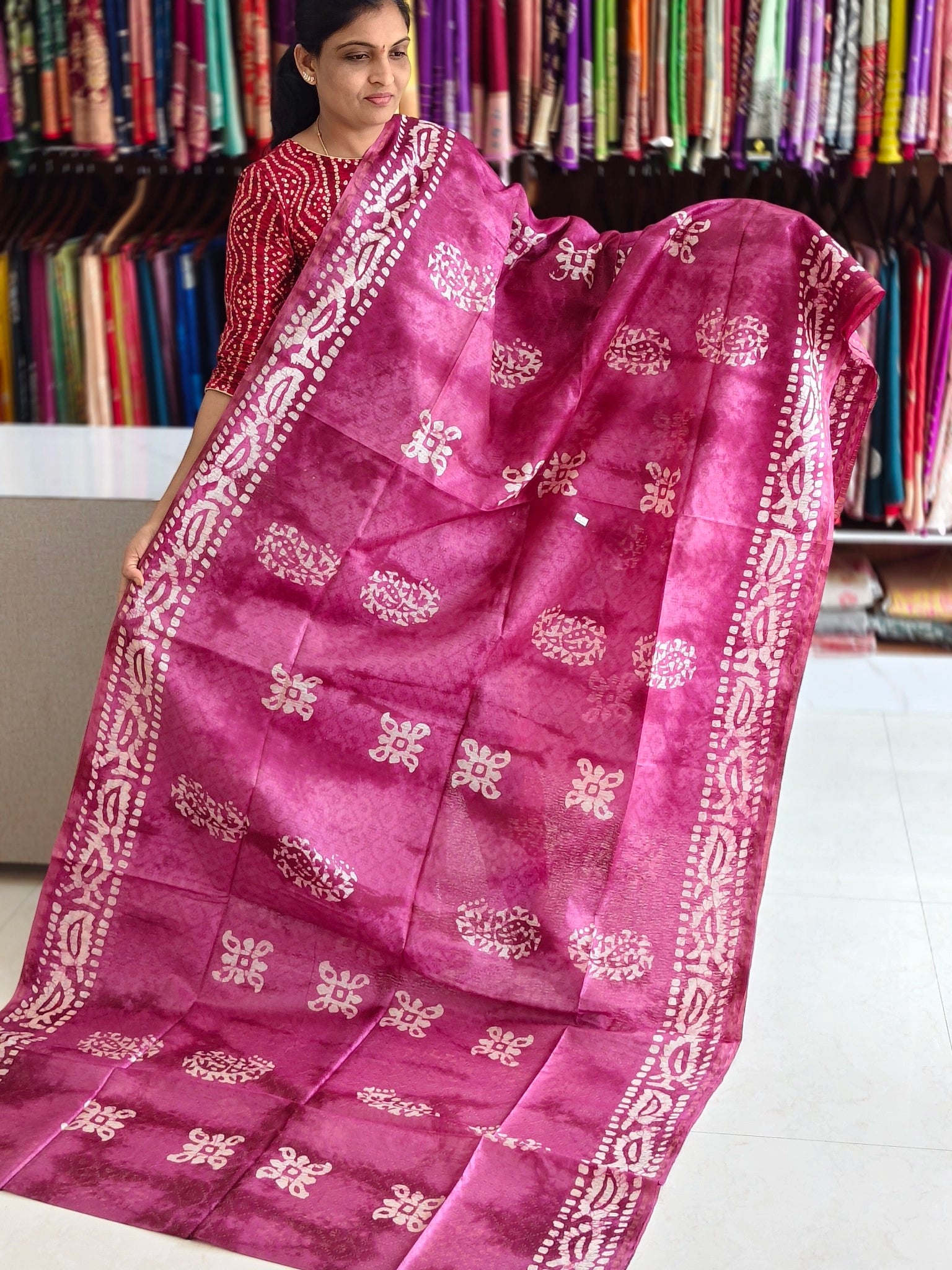 Bothic print saree