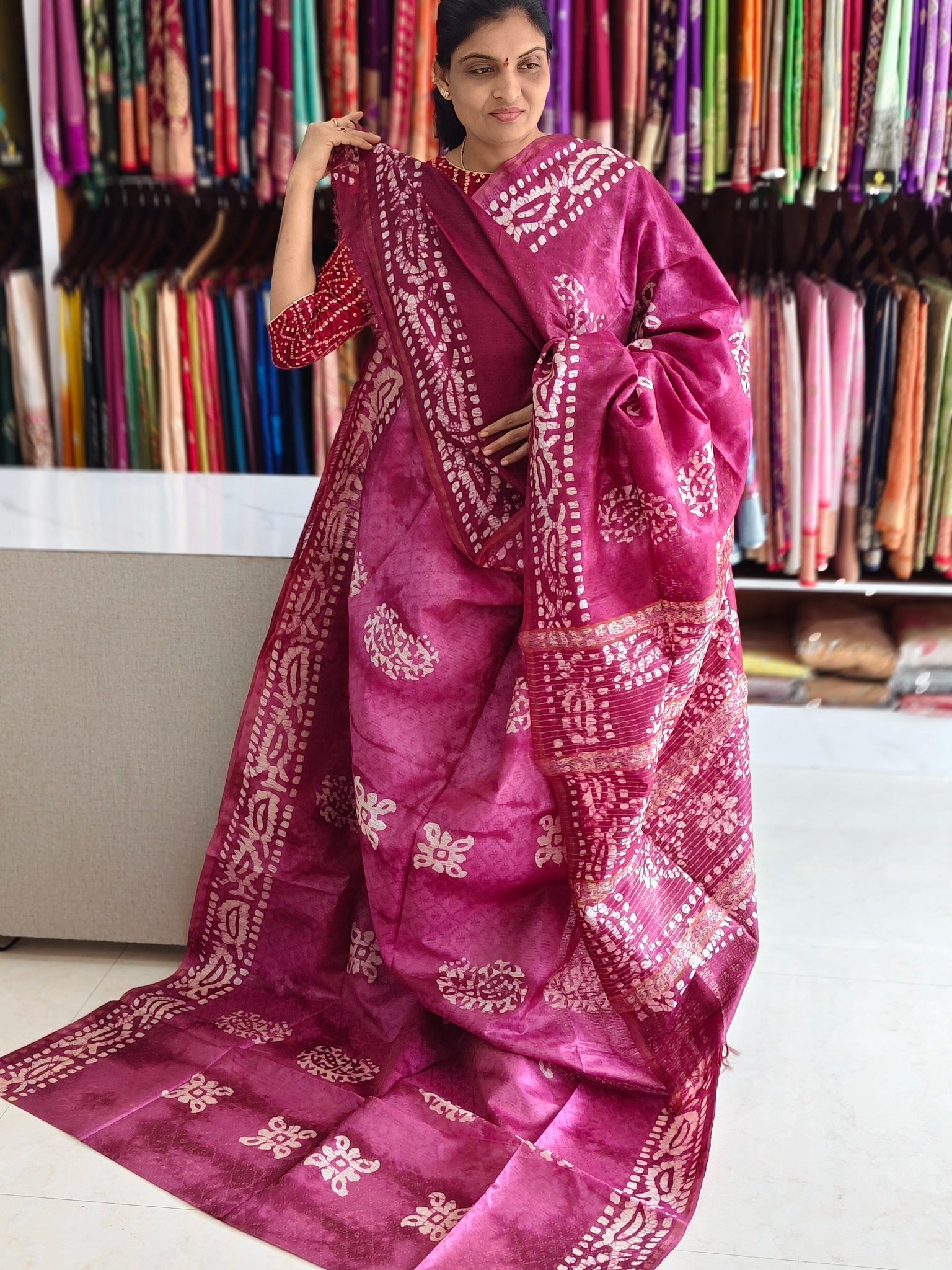 Bothic print saree