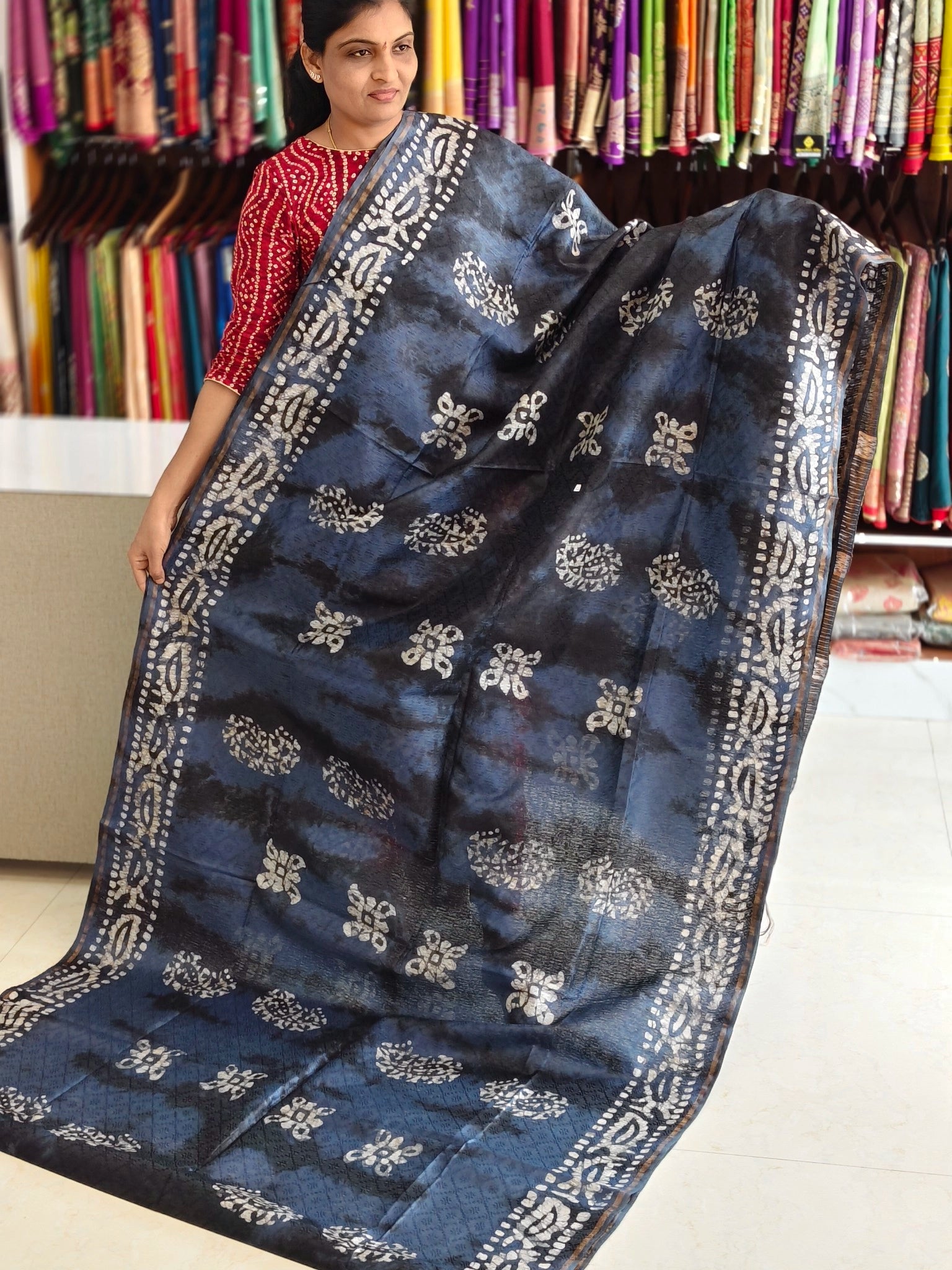 Bothic print saree
