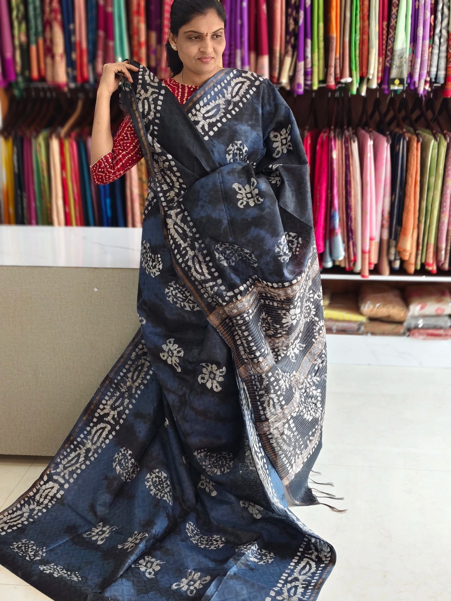 Bothic print saree