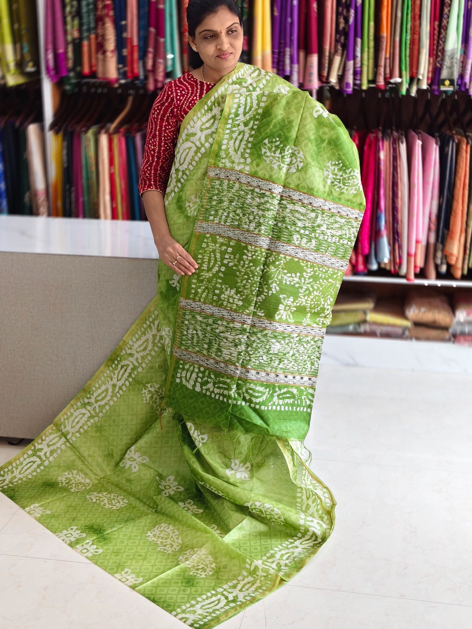 Bothic print saree