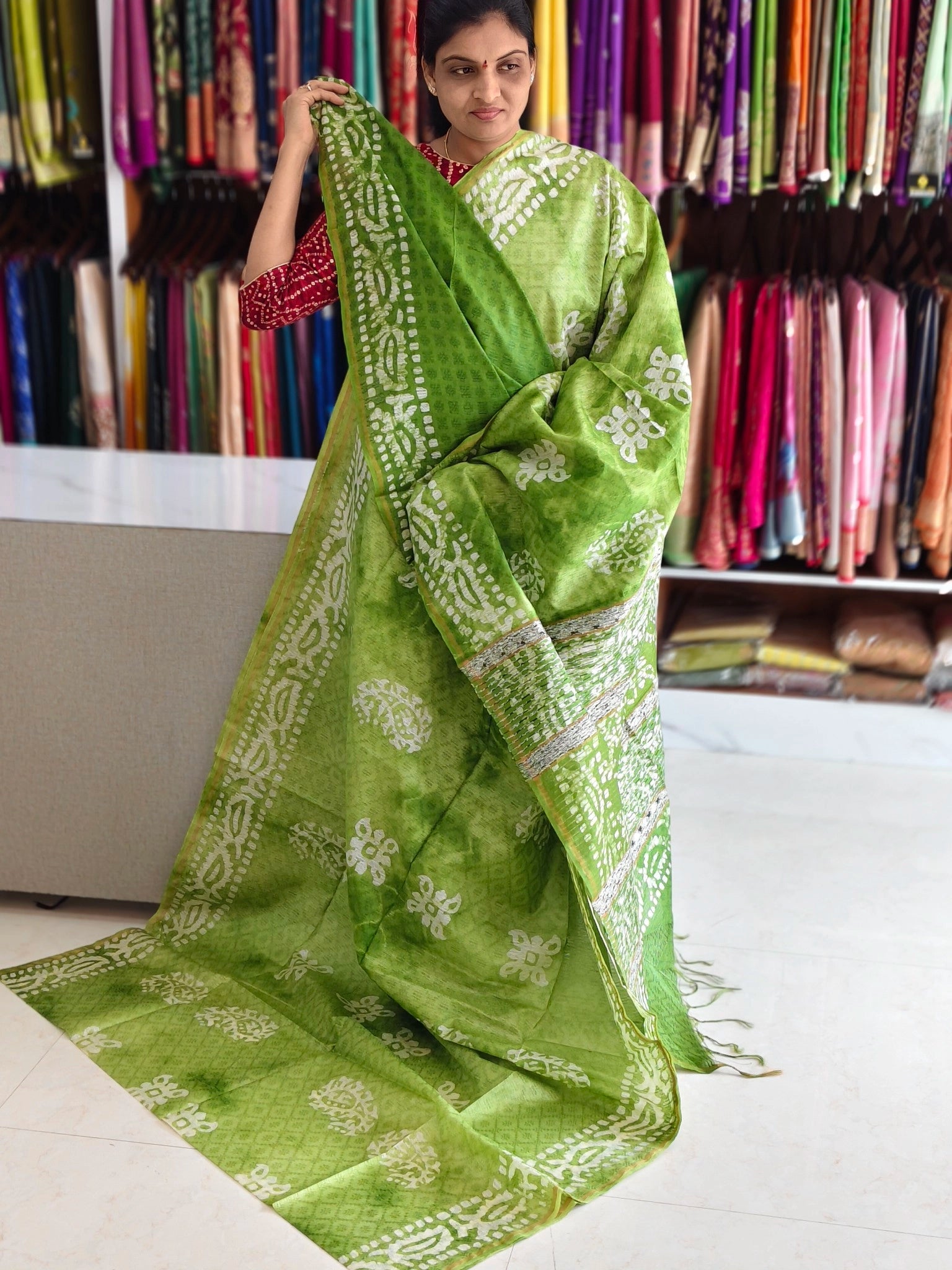 Bothic print saree