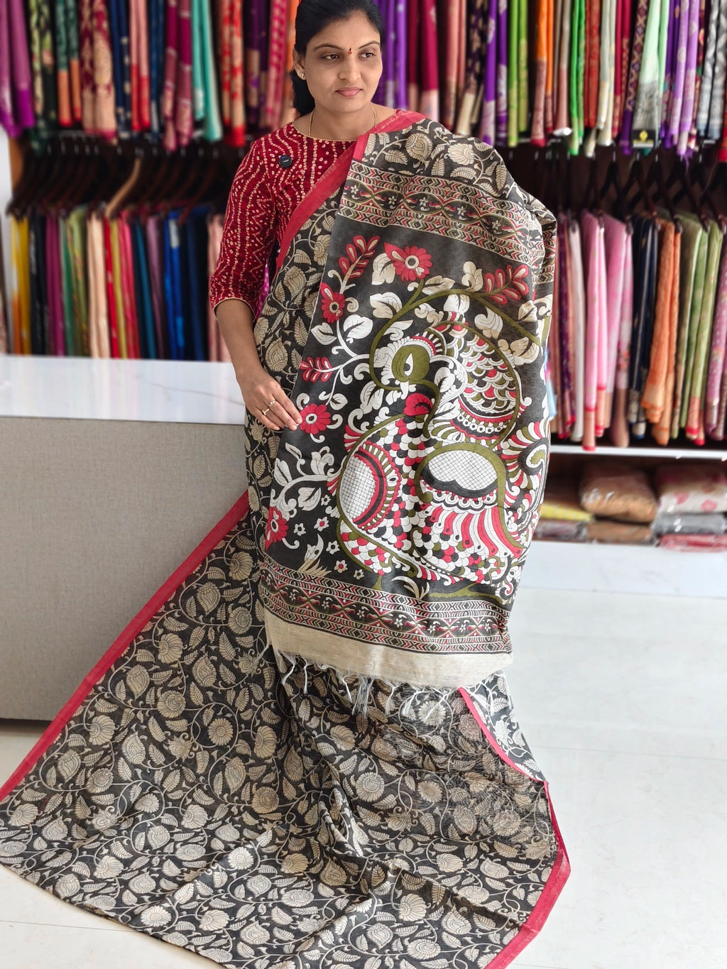 Jute Cotton saree
