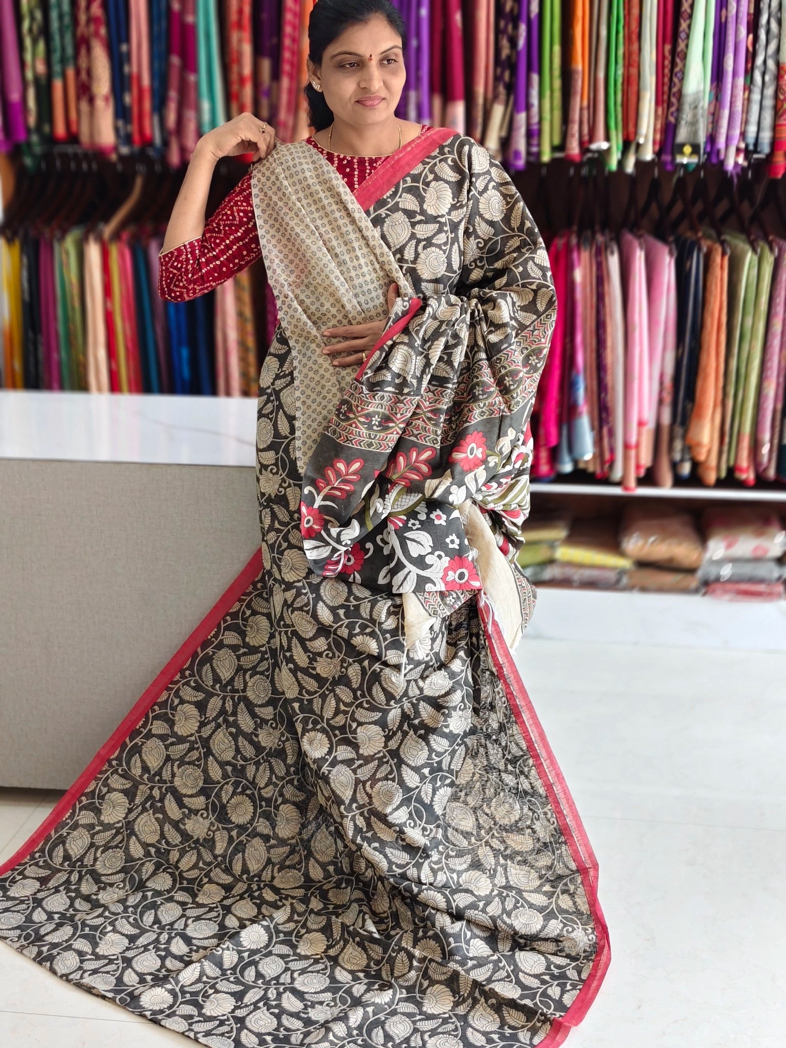 Jute Cotton saree