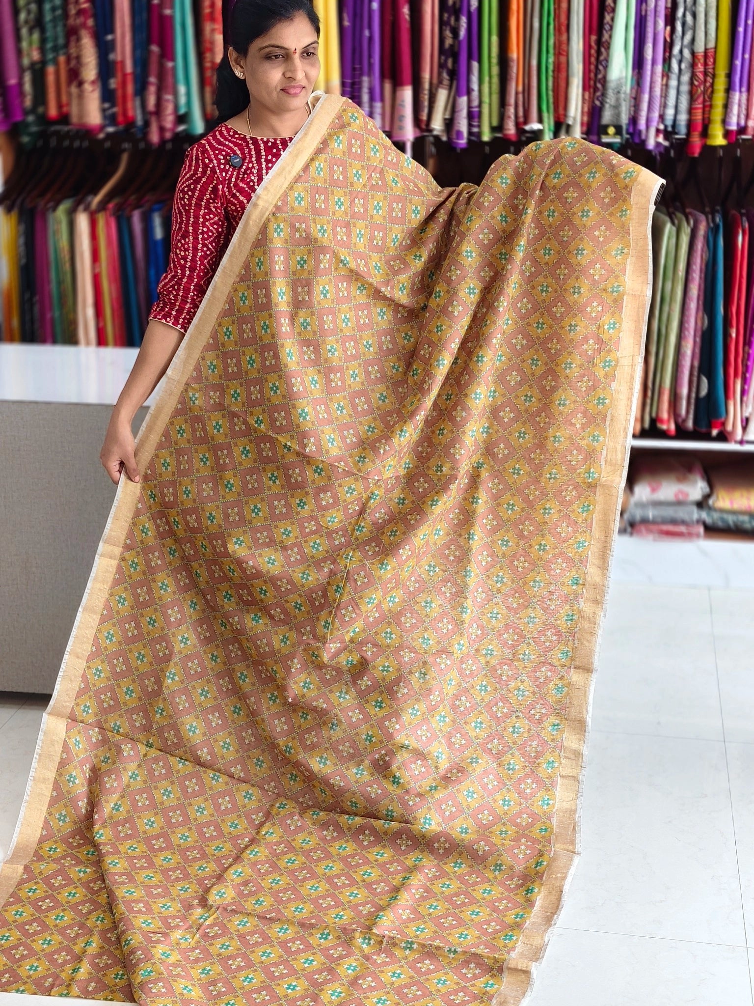 Jute Cotton saree