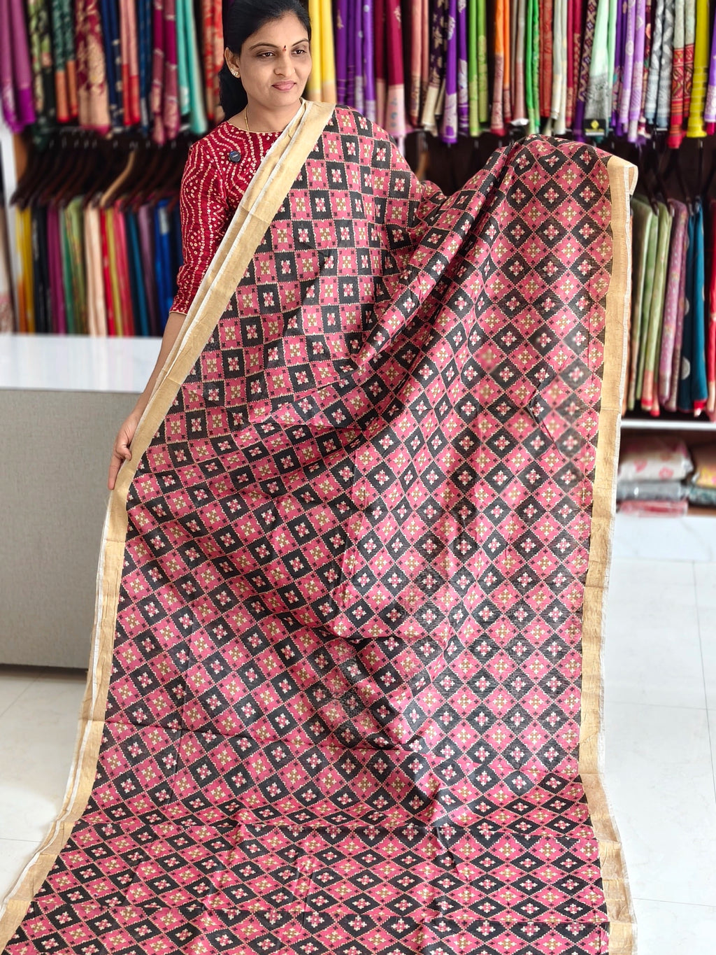 Jute Cotton saree