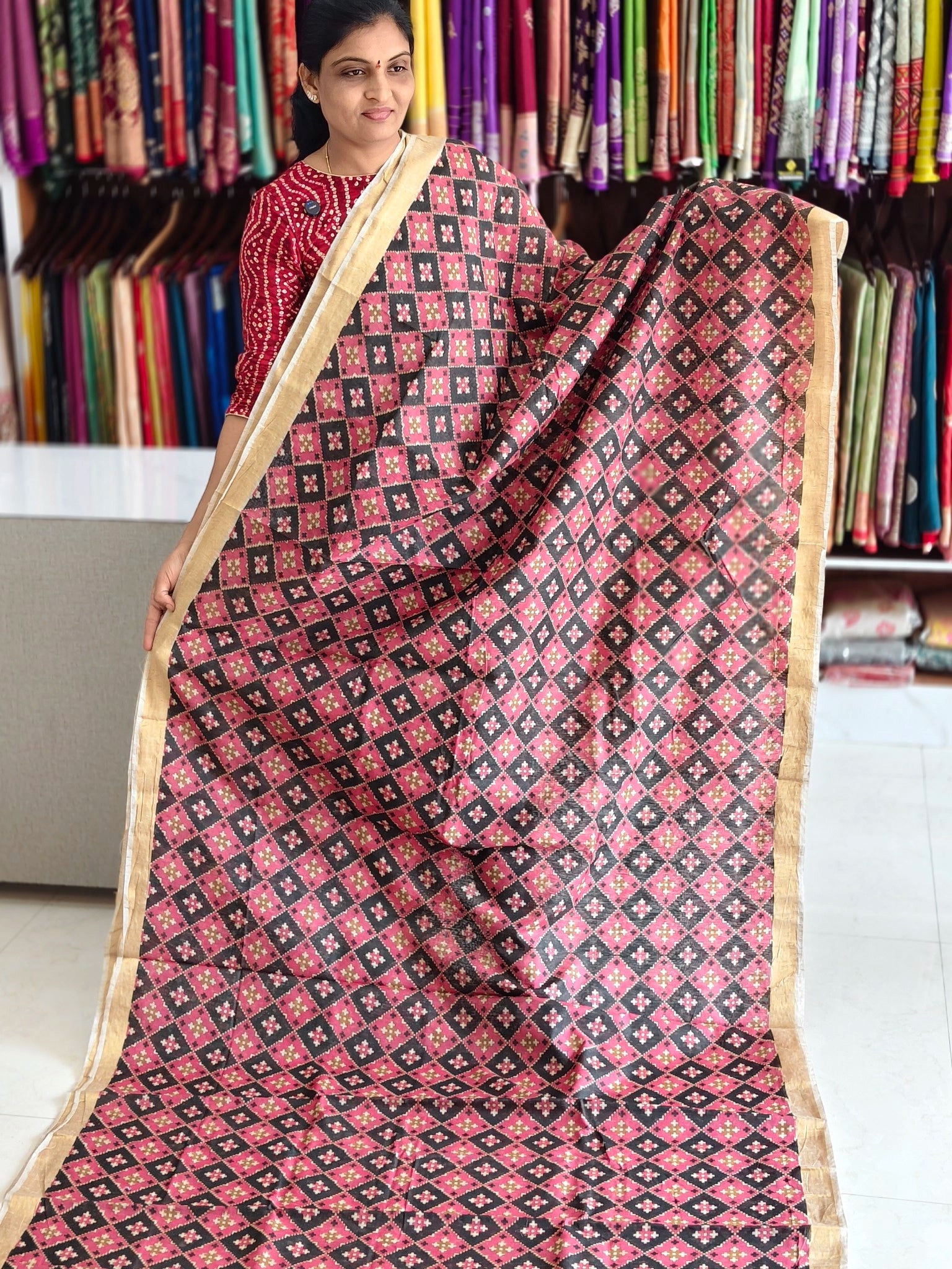 Jute Cotton saree