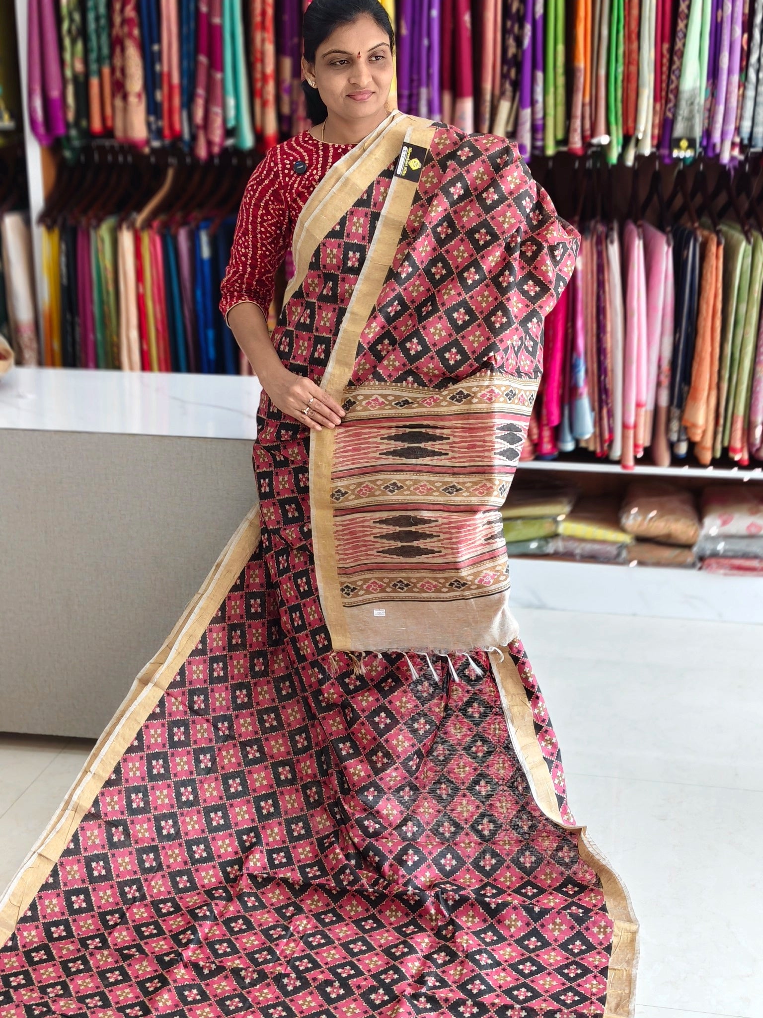 Jute Cotton saree