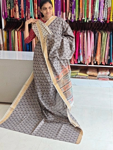 Jute Cotton saree