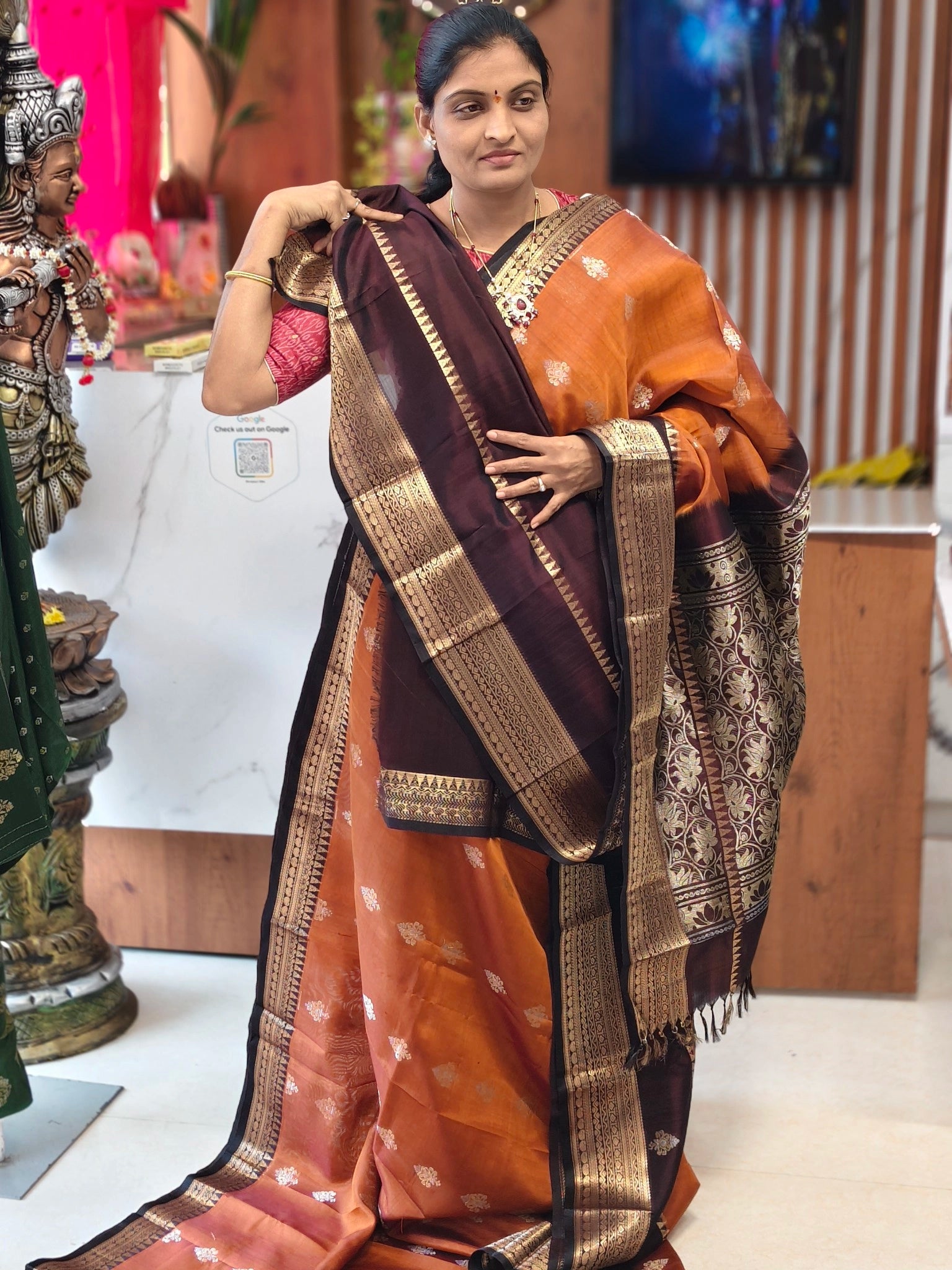 Light Weight Handloom Kanchi Pattu saree