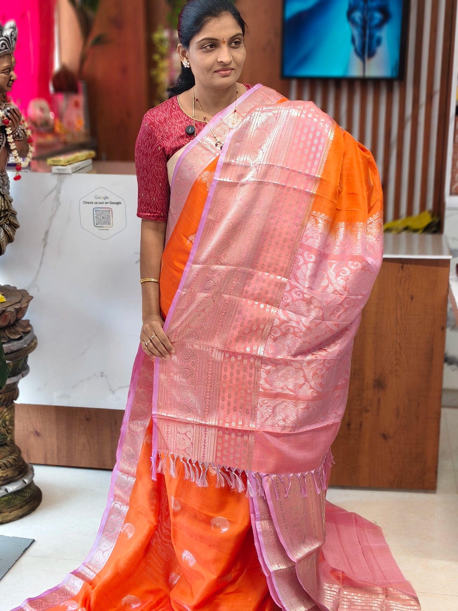 Light Weight Handloom Kanchi Pattu saree