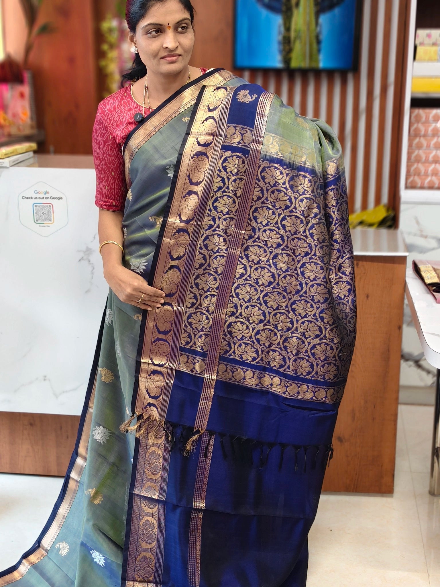 Light Weight Handloom Kanchi Pattu saree