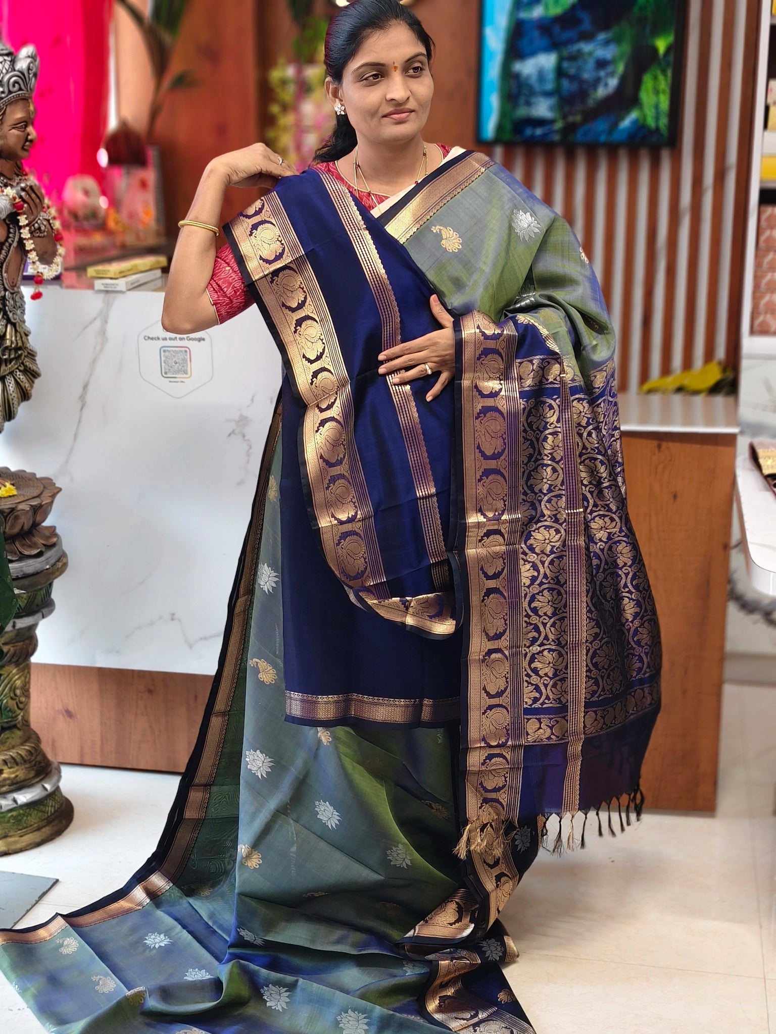 Light Weight Handloom Kanchi Pattu saree