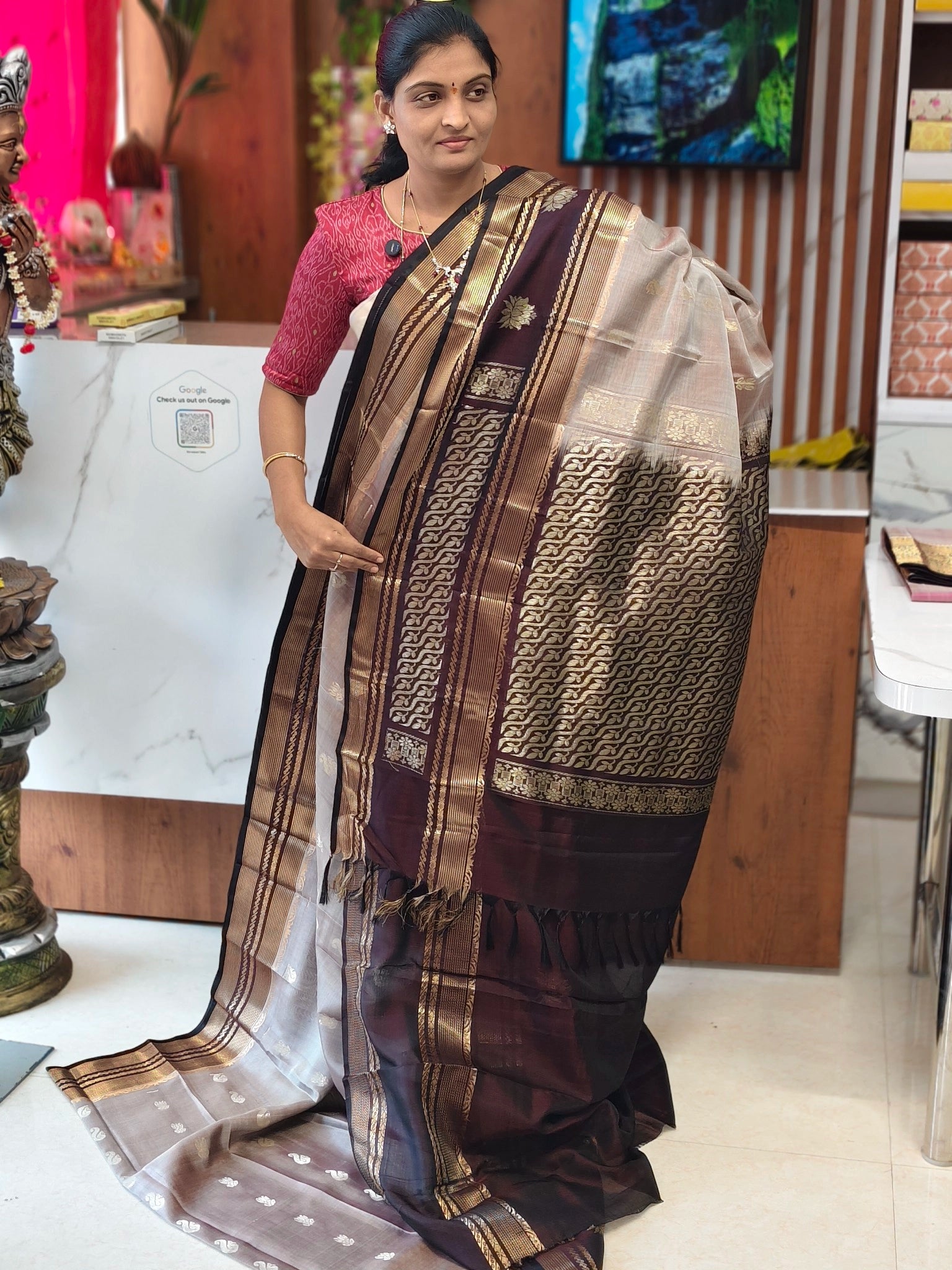 Light Weight Handloom Kanchi Pattu saree
