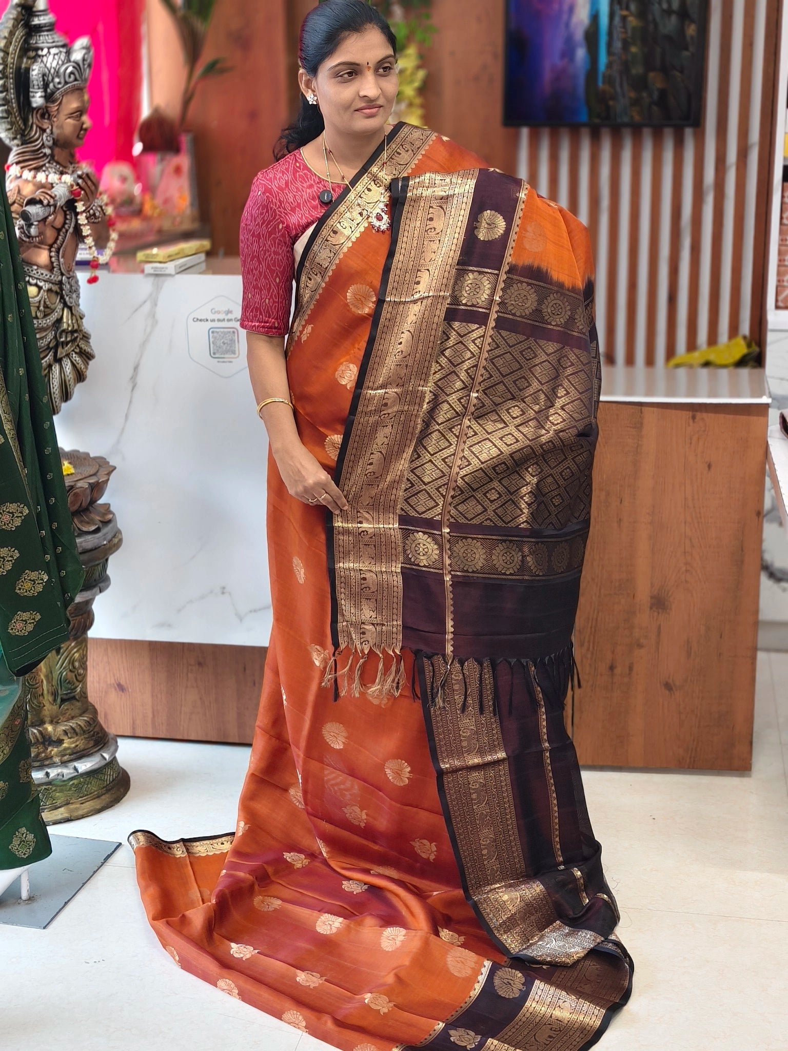Light Weight Handloom Kanchi Pattu saree