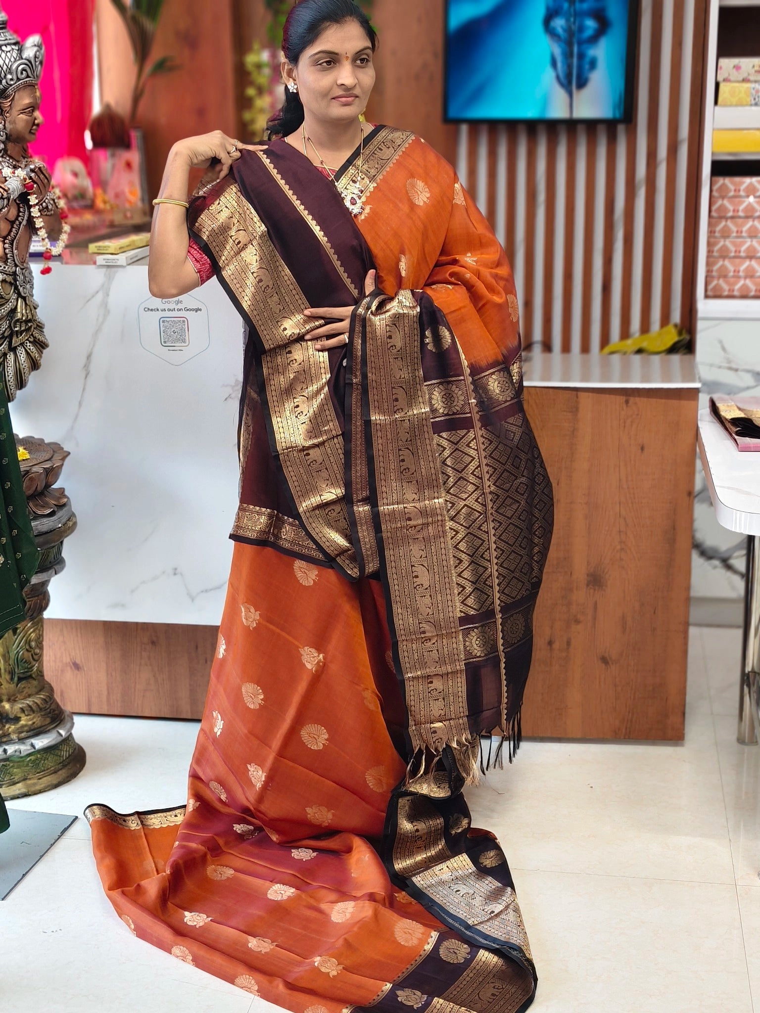 Light Weight Handloom Kanchi Pattu saree